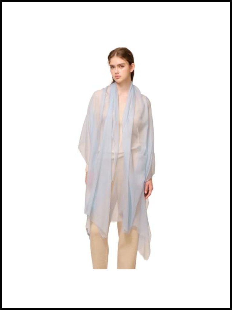 100% Cashmere Shawl Wrap Featherlight Scarf Pashmina Gift Box